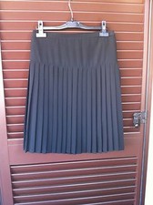 Gonna nera midi plissettata lunghezza al ginocchio tg 46 ZARA elastico da sostit