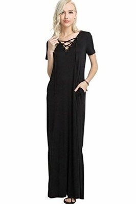 v neck t shirt maxi dress