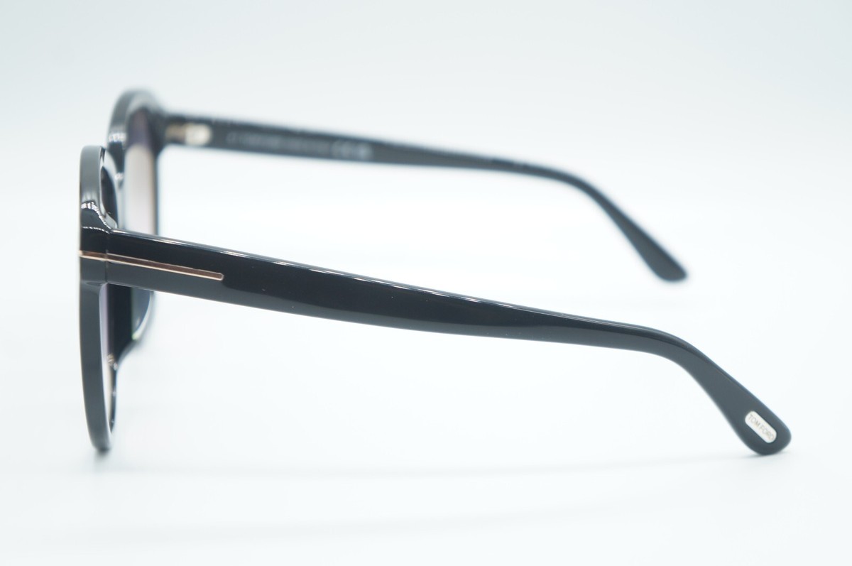 NEW TOM FORD TF 957-D 01B BLACK ROUND AUTHENTIC SUNGLASSES FRAME