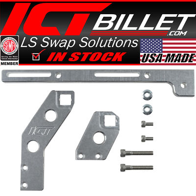 ICT Billet LS3 Throttle Cable Bracket For Sheet Metal Intake Manifold