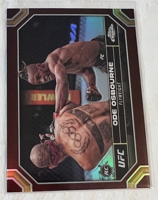 2024 Topps Chrome UFC Magenta Rookie ODE OSBOURNE No. 133!