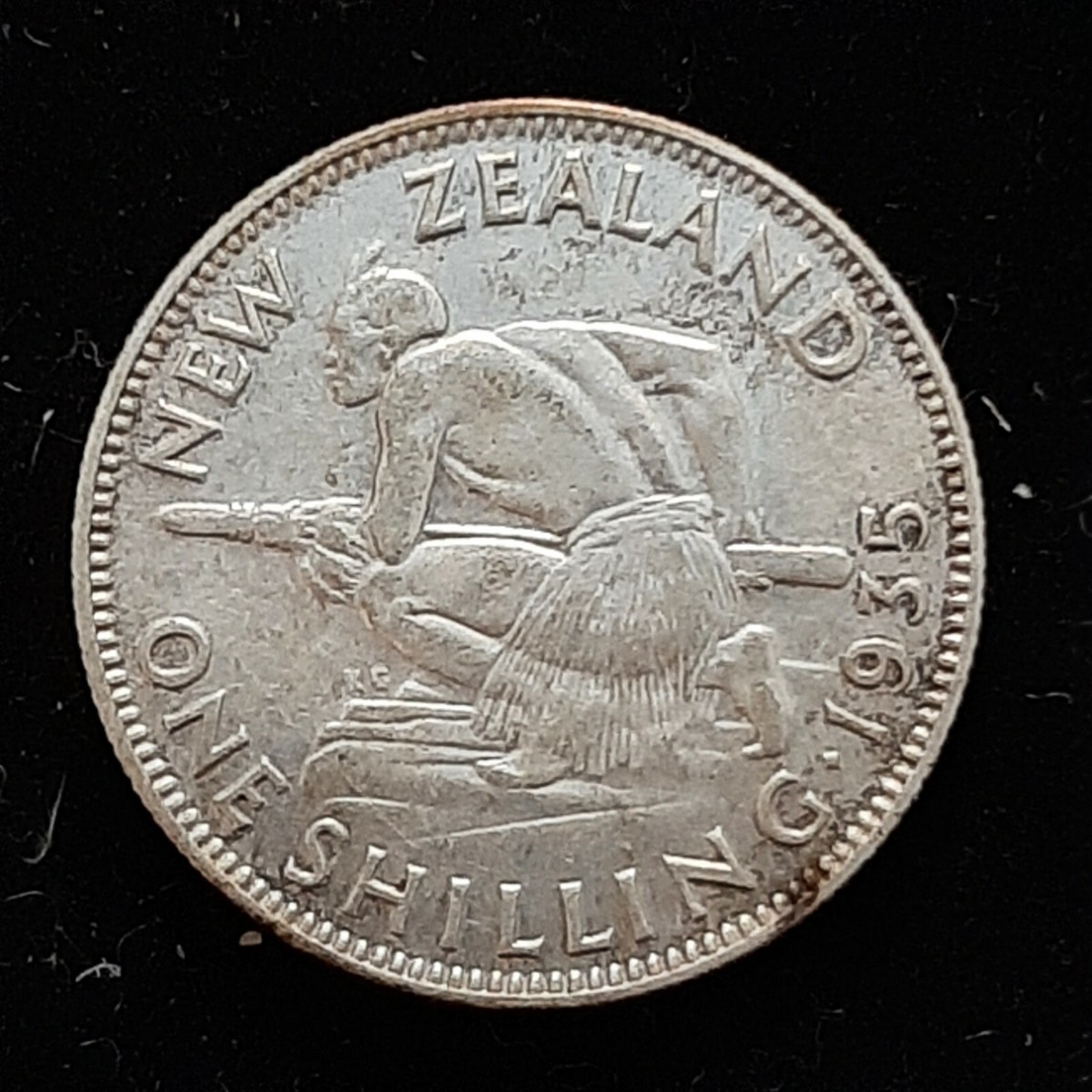 外国銀貨　ニュージーランド　1シリング銀貨　1935年 外国銀貨 ニュージーランド 1シリング銀貨 1935年