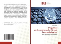 L'éQuilibre Environnemental à L'èRe De La Mondialisation OusséNi Dierma Buch