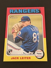 2024 Topps Heritage High Number Series Jack Leiter Rookie Card # 691. rookie card picture