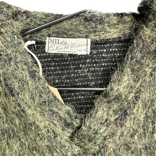 Vintage 1970 MELda Mohair Sweater — Golden Fleece Knitwear France Fabric Punk - Picture 2 of 3