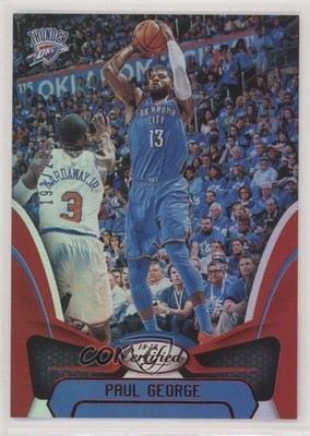 2018-19 Certified Mirror Red 193/299 Paul George #128 7zf