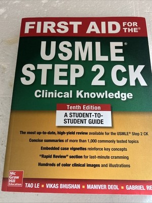 First Aid for the USMLE Step 2 CK, Tenth Edition - Le, Tao - Paperback