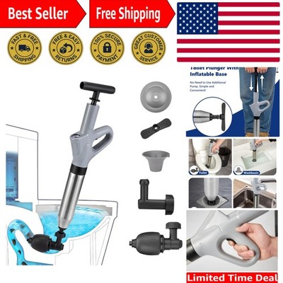 Efficient High-Pressure Air Drain Blaster for Toilets & Sinks - 2 lb