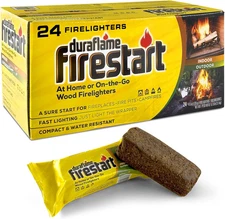 Duraflame Fire Starter for Indoor and Outdoor Use - Quick Ignition Logs for BBQ,