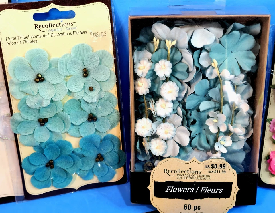 NEW RETIRED RECOLLECTIONS RARE BUTTERFLIES FLOWERS SCRAPBOOK EMBELLISHMENTS #4d - Image 2 of 4