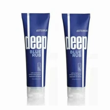 (2 PACK) DoTERRA Deep Blue doterra Rub Body Cream - 4 oz