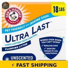 Arm  Hammer Ultra Last Clumping Cat Litter 18 Lbs Unscented
