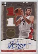 2007-08 Fleer Hot Prospects Stat Tracker Materials /37 Andrea Bargnani Auto 1u6