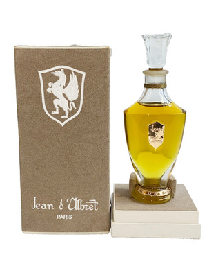 Jean D Albret Écusson Perfume 1 fL oz Bottle 1950s Original Box New Vintage