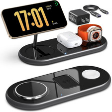 3 in 1 Charging Station for Apple Devices, Mag-Safe Charger Stand, Magnetic Wire
