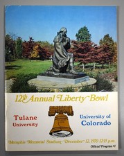 Tulane vs University Of Colorado December 12th 1970 Official Game Program