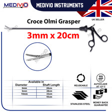 MEDIVIO 3mm Laparoscopic Croce Olmi Grasper CROCE-OLMI Grasping Forceps 20cm