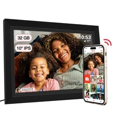 FRAMEO Digital Picture Frame- 10.1inch Digital Photo Frame with 1080 IPS Touc...