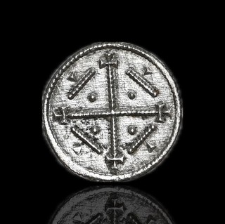 MEDIEVAL HUNGARY. Geza II 1141 1162 Silver Denar Huszar 152