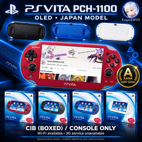 SONY PS Vita PCH-1100 OLED 3G Wi-Fi Region Free Japan &ndash; Fat Console Only or CIB