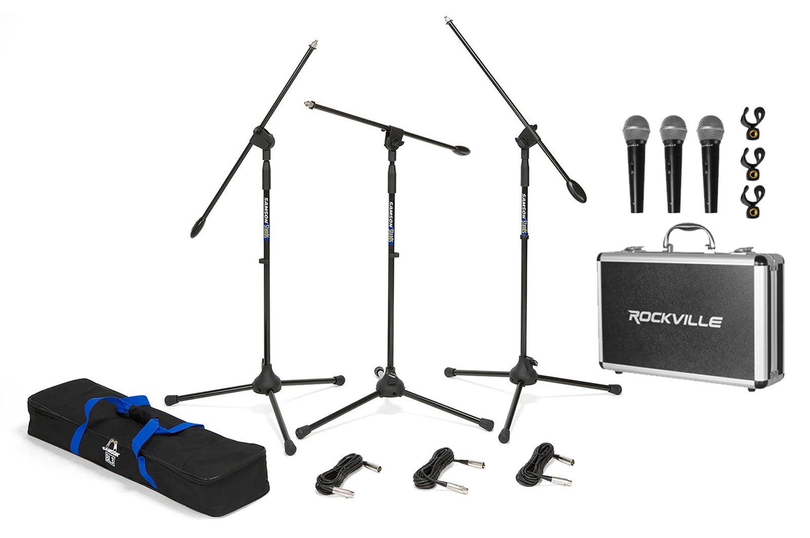 Rockville RMC-3PK+   Samson BL3VP   + XLR +