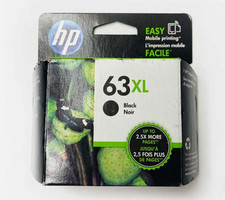 New HP 63 XL Black Ink Cartridge High Yield Genuine OEM Original Sealed 01/2027