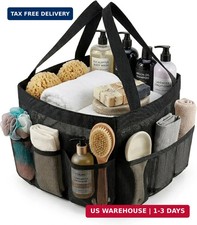 Mesh Shower Caddy Portable for College Dorm Room Essentials, 8-Pocket Quick Dry