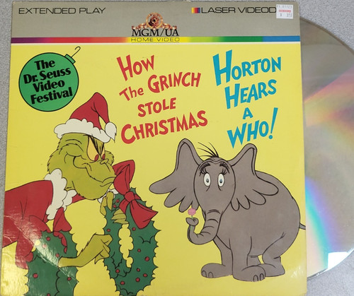 How The Grinch Stole Christmas 1966 LaserDisc Dr. Seuss Horton Hears A Who! 1970