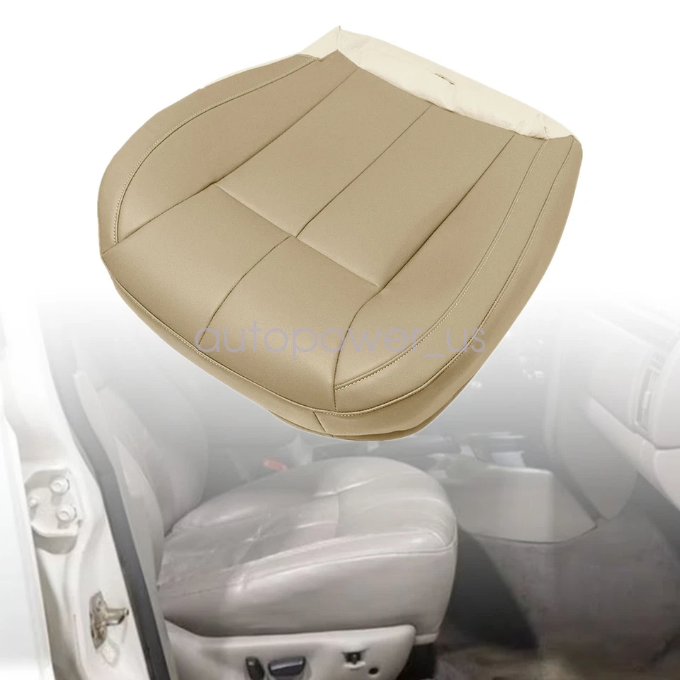 For 1999-2004 Jeep Grand Cherokee Limited Driver Bottom Leather Seat Cover Tan - Image 2 of 4