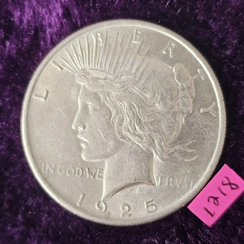 🚚⚡️🔥XF-AU👀🔥1925-P Peace Silver Dollar $1 Extra Fine Almost Uncirculated 1218