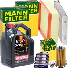 MANN INSPEKTIONSPAKET+5L MOTUL EFE 5W30 ÖL passend für OPEL MOKKA X 1.4 AB 09.14