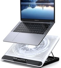 16inch Single Fan Lap Chill Mat - Aluminum Panel Laptop Cooling Pad, Heat Pro...