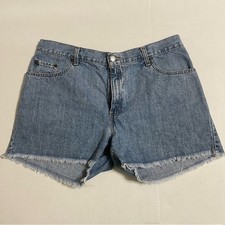Vintage Levi's 555 Blue Denim Cutoff Shorts 14 reg
