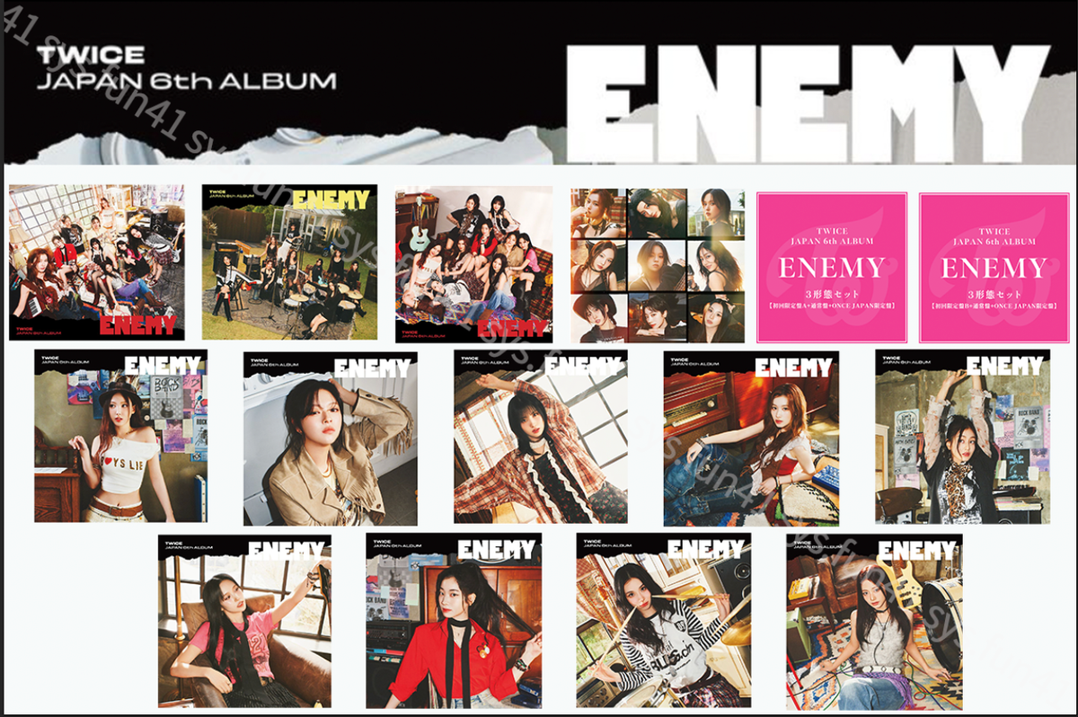 TWICE CDアルバムセット、公式ペンライトとうちわ、トレカ88枚セット TWICE アルバム CD セット 【公式通販】
