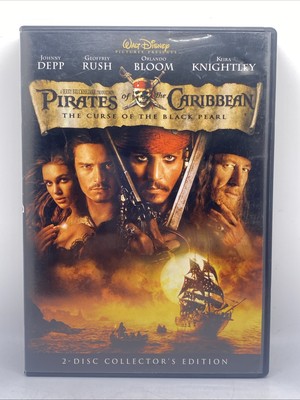 Pirates of the Caribbean: The Curse of the Black Pearl (DVD, 2003, 2-disc)