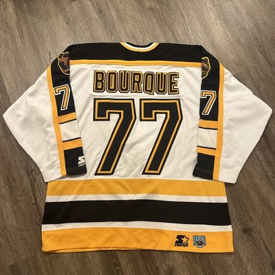 Boston Bruins Ray Bourque Jersey XL Mens White Starter Vintage Hockey 
