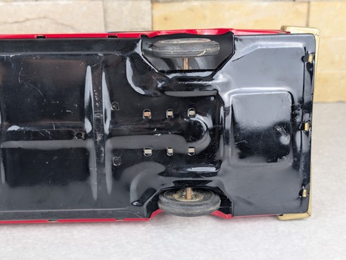 VINTAGE F.D. FIRE DEPTMENT NO. 4 TIN FRICTION CAR JAPAN LARGE 13.5" - Picture 17 of 17
