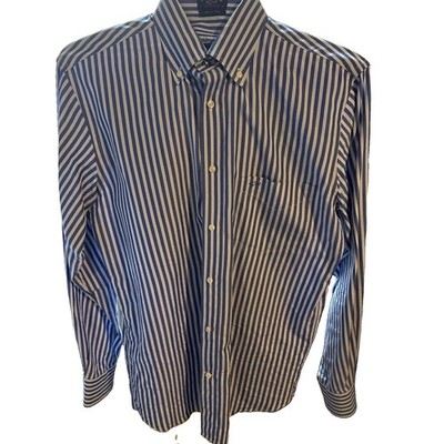 Paul & Shark Shirt Long Sleeve Cotton Stripe, No Tag, Measurment On Pictures