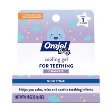 Orajel Baby Nighttime Cooling Gel for Teething, Drug-Free, 1 Pediatrician