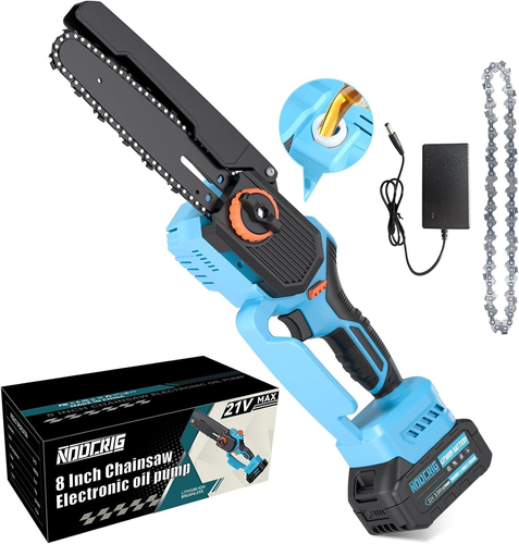 8-Inch Cordless Mini Chainsaw Brushless with Tool Set