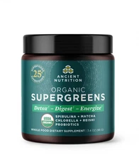 Ancient Nutrition, Organic SuperGreens, 3.4 oz (96 g) Exp 3/26