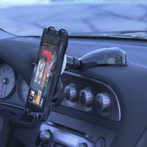 Car Mount Tablet Holder Dash Cradle Dock Rotating Telescopic for Cell Phones