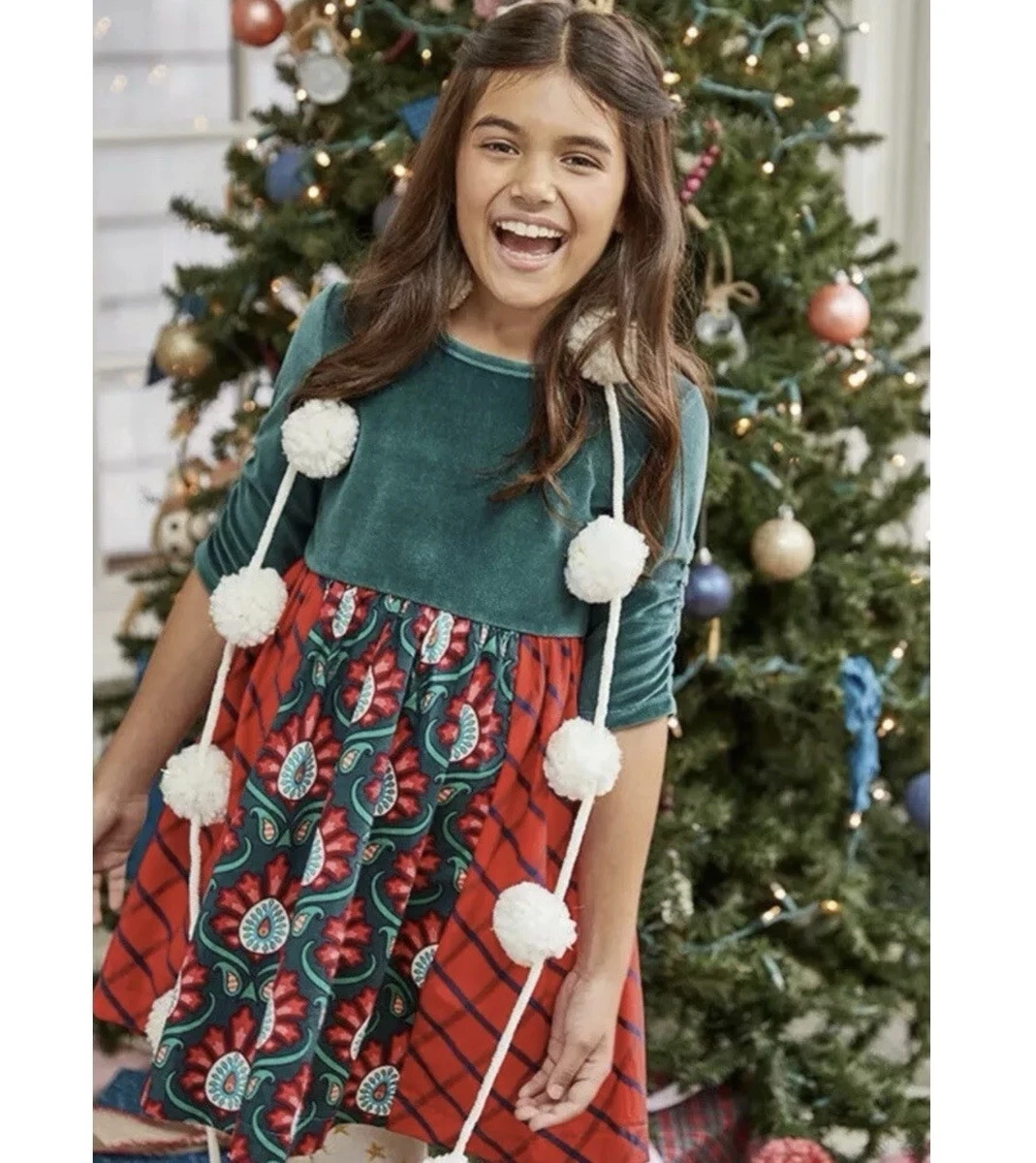 green emerald velvet dress NWT Matilda Jane Paint By Numbers Floral Horse Trim Dress – Sweet Pea &  Teddy main image 1
