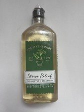 Bath  Body Works Stress Relief Eucalyptus Spearmint Body Wash Foam Bath 10 oz