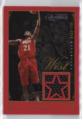 2012 Panini Timeless Treasures All-Star Materials 71/149 Tim Duncan #20 HOF v4f