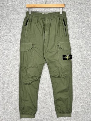 Stone Island Cargo Hose Herren W32 Grün A/W 2021 Tapered Leg Typ RE-T C11