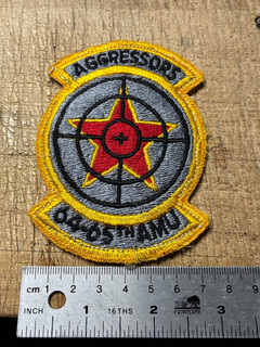 1980s/90s/2000s? US AIR FORCE PATCH 64 65th AMU AGGRESSORS SQUADRON ORIGINAL!