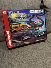 Auto World HO California Cruising electric slot car set W/ 55 Chevy 56 Ford NIB