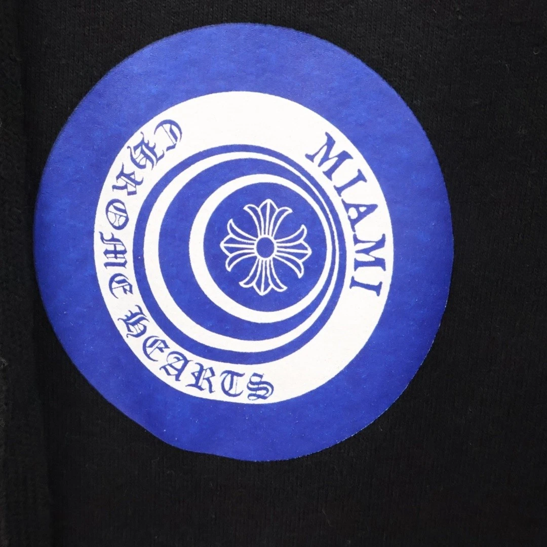Felpa con cappuccio e zip Chrome Hearts Miami Pro Foti stampa pugnale usata 81b9d3ae8d75ea11aac