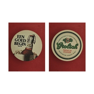 Grolsch Een Goed Begin... Brewery Beer Mat Beer